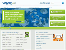 Tablet Screenshot of consumerlink.org